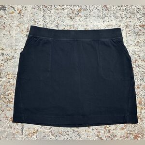 DULUTH TRADING CO Black Skort size 1X high waist